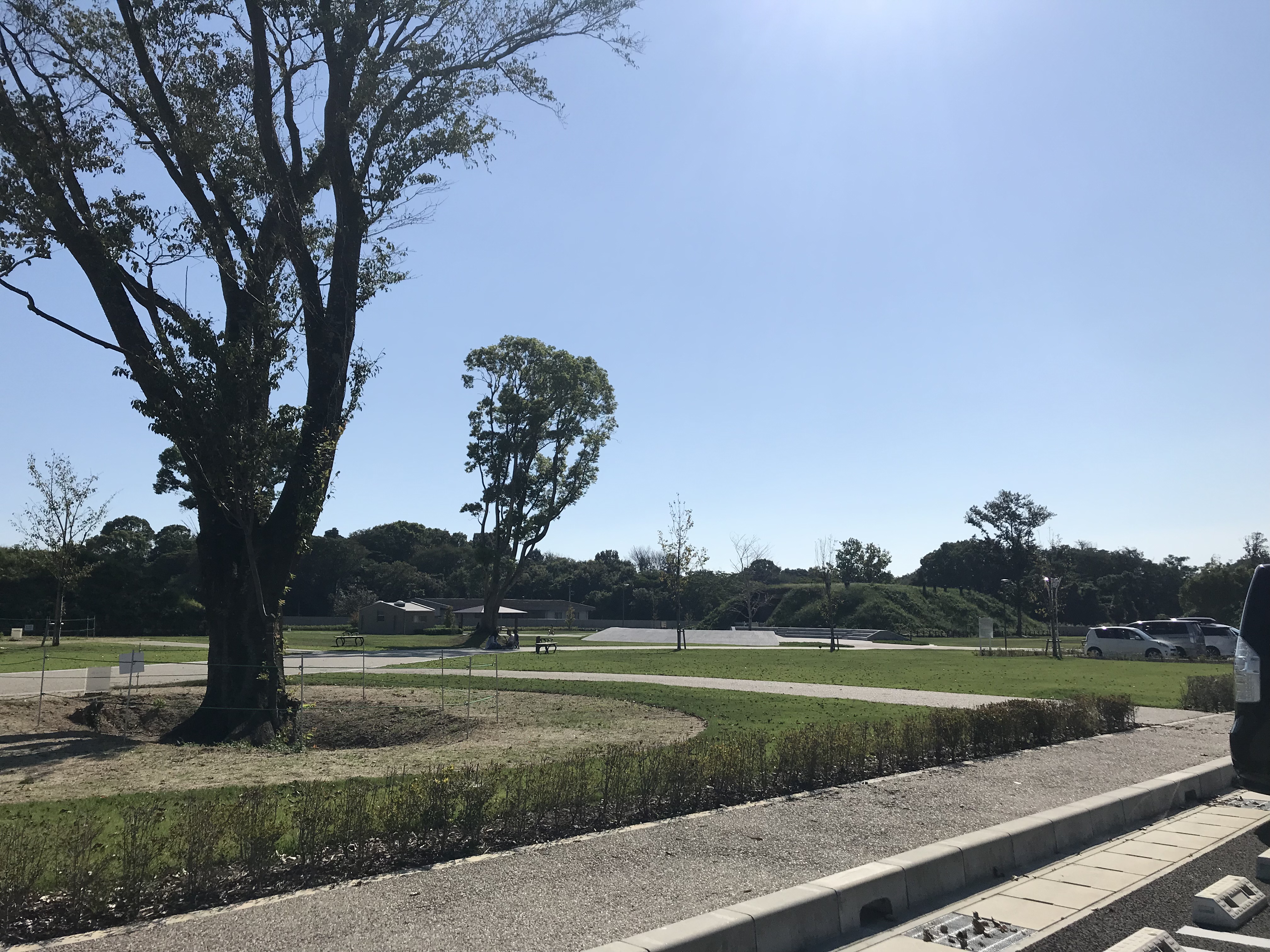 豊川海軍工廠平和公園 駐車場からの風景
